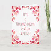 Valentinstag Herzrahmen | Gemeinsam gut Karte (Vorderseite)