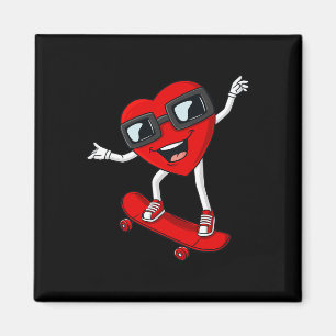 Valentinstag Herzrasen Skateboard Boys Kinder T Magnet