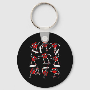 Valentinstag Herzrasen Skateboards Kinder Schlüsselanhänger