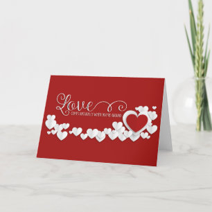 Valentinstag - Herzschlag und Liebe WA Feiertagskarte