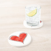 Valentinstag Herzschlag Untersetzer (Seite)