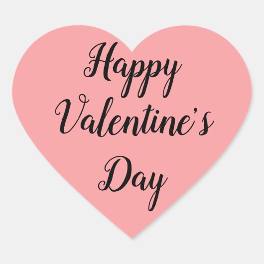Valentinstag Herzsticker Herz-Aufkleber (Vorderseite)