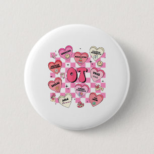 Valentinstag Herztherapeut Button