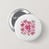 Valentinstag Herztherapeut Button (Vorne & Hinten)
