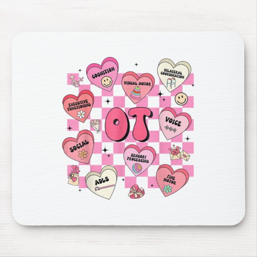 Valentinstag Herztherapeut Mousepad (Vorne)