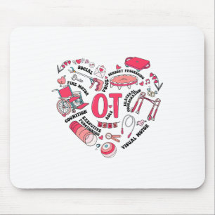 Valentinstag Herztherapeut Mousepad