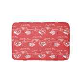 Valentinstag-Hintergrund Badematte (Vorderseite)