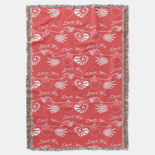 Valentinstag-Hintergrund Decke (Vorderseite Vertikal)