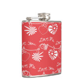 Valentinstag-Hintergrund Flachmann (Rechts)