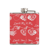 Valentinstag-Hintergrund Flachmann (Rückseite)