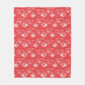 Valentinstag-Hintergrund Fleecedecke (Vorderseite)