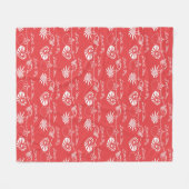 Valentinstag-Hintergrund Fleecedecke (Vorderseite (Horizontal))