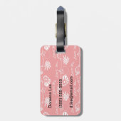 Valentinstag-Hintergrund Gepäckanhänger (Rückseite vertikal)