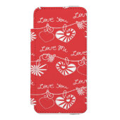 Valentinstag-Hintergrund Incipio iPhone Geldbeutel-Hülle (Folio Vorderseite)