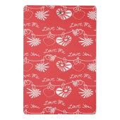 Valentinstag-Hintergrund Mini Klemmbrett (Rückseite)