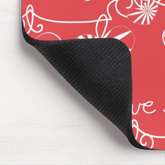 Valentinstag-Hintergrund Mousepad (Ecke)