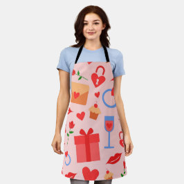 Valentinstag Hintergrund Schürze