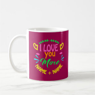 Valentinstag hinzufügen, Liebe Sie mehr Herz Kaffeetasse