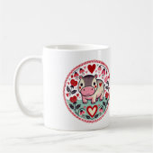 Valentinstag Hippo Hippopotamus Kaffeetasse (Links)