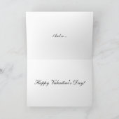 Valentinstag Historischer Herkunftsausweis Feiertagskarte (Innenseite)