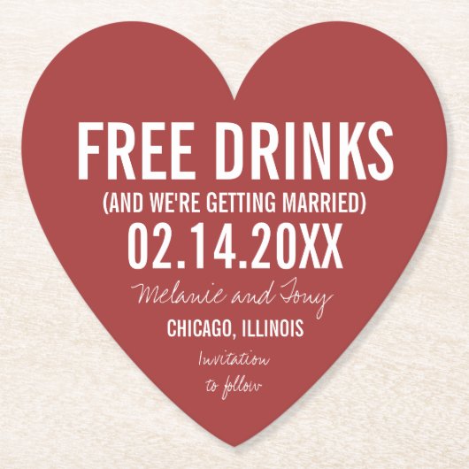 Valentinstag Hochzeit Funny rettet die Termine Untersetzer (Vorderseite)