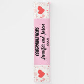 Valentinstag Hochzeit Glückwunsch Banner (Vertikal)