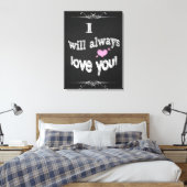 Valentinstag, Hochzeit-Leinwand Leinwanddruck (Insitu (Schlafzimmer))