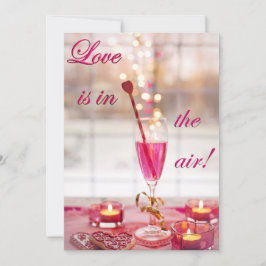 Valentinstag Hochzeit Liebe Champagner Feiertagskarte