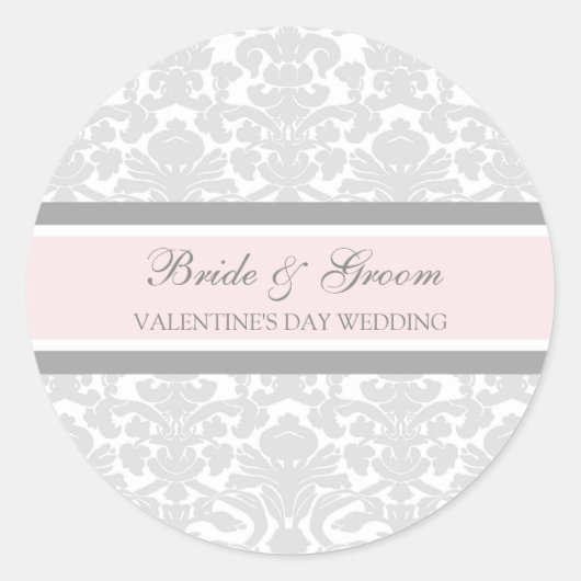 Valentinstag Hochzeitsbräuner Umschlag Aufkleber (Vorderseite)