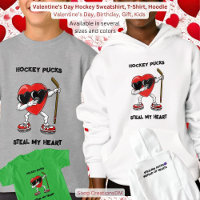 Valentinstag Hockey Sweatshirt, T - Shirt,