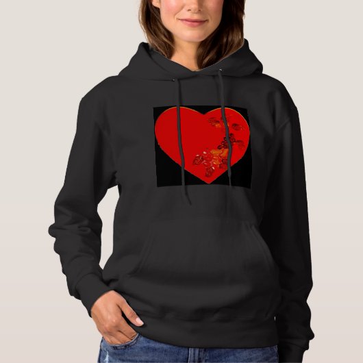 Valentinstag Hoodie (Vorderseite)