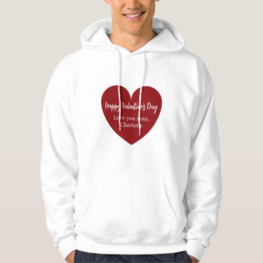 Valentinstag Hoodie (Vorderseite)