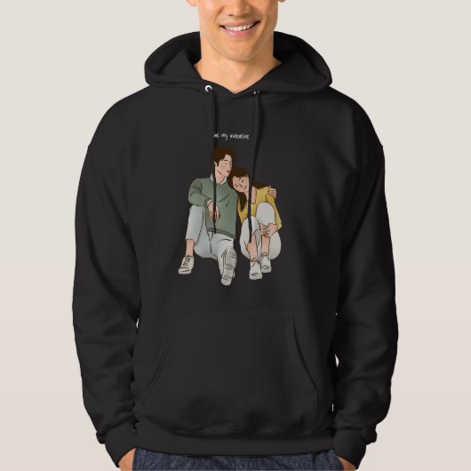 Valentinstag Hoodie (Vorderseite)