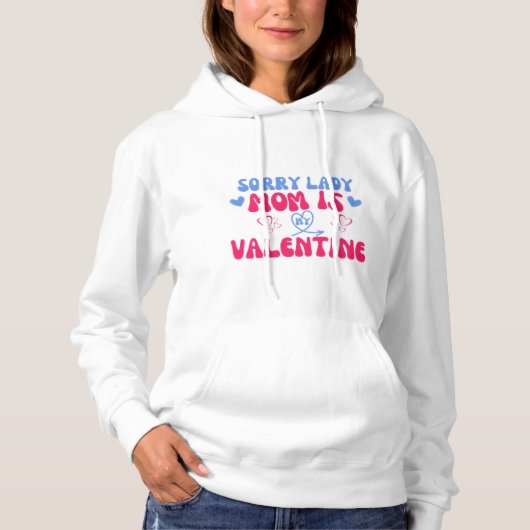 Valentinstag Hoodie für Mamas (Vorderseite)