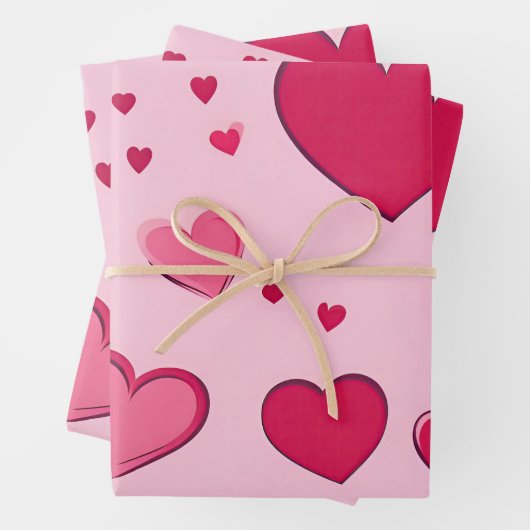 Valentinstag Hörpapier 01 Geschenkpapier Set (Beispiel)