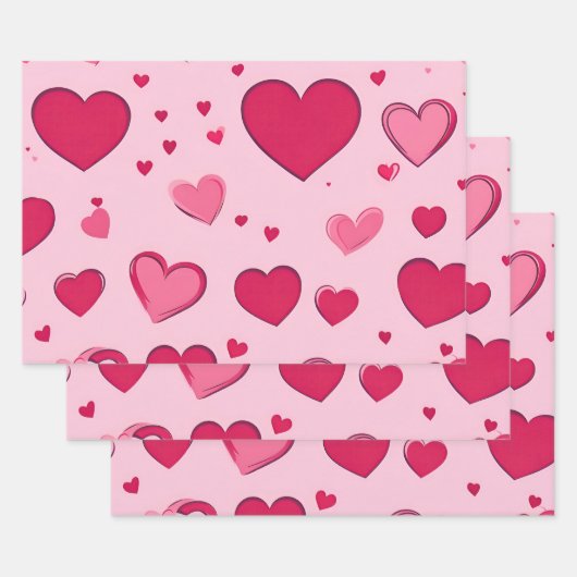 Valentinstag Hörpapier 01 Geschenkpapier Set (Set)