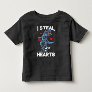 Valentinstag hört Boy Trex Lover Kleinkind T-shirt