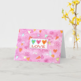 Valentinstag Hört Liebe senden wünscht Karte