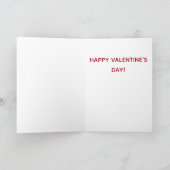 Valentinstag Hot Stuff Lips Kiss Karte (Innenseite)