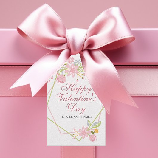 Valentinstag Hübsches rosa Party Geschenkanhänger