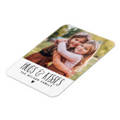 Valentinstag Hugs Kisses Foto Magnet (Linke Seite)