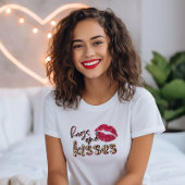 Valentinstag Hugs und Kisses T-Shirt