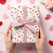 Valentinstag Hühnerherz Liebe Geschenkpapier
