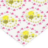 Valentinstag-Hummel Tischdecke (Schrägansicht)