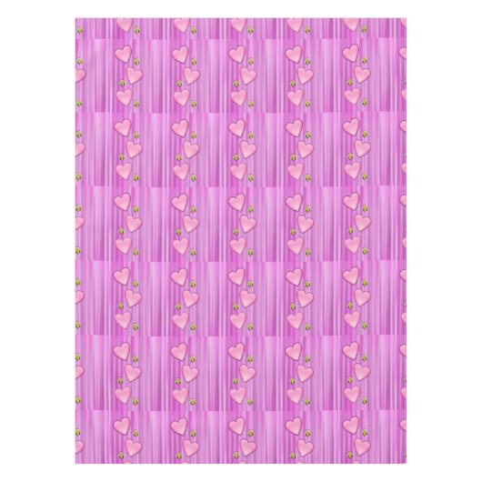 Valentinstag-Hummel Tischdecke (Vorderseite)