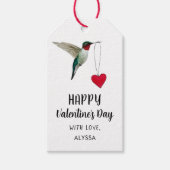 Valentinstag Hummingvogel Geschenkanhänger (Vorderseite)