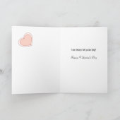 Valentinstag, humorvoll, zwei Kaninchen Feiertagskarte (Innenseite)