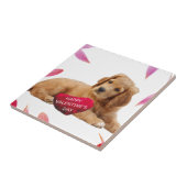 Valentinstag Hund Foto Fliese (Seite)