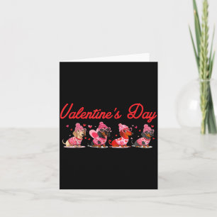 Valentinstag Hund Süßer Dachshund Hunde Für Hunde  Karte