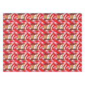 Valentinstag Hund Tischdecke (Vorderseite (Horizontal))